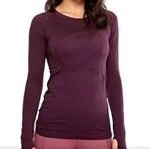 CRZ Yoga Long sleeve shirt dark red L stretch comfortable workout top